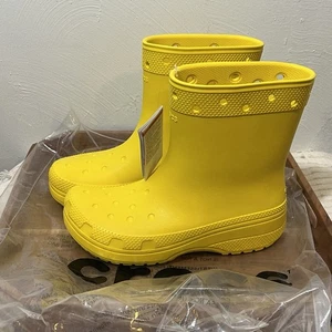 Crocs klassische Regenstiefel Größe Herren 8/Damen 10 bunt sonnenblumengelb - Bild 1 von 6