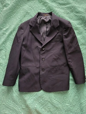 CHAQUETA BLAZER FLECHA para niños Talla 14R Regular Elegante Traje Abrigo Azul Marino Poliéster Esmoquin Foto 1 de 4