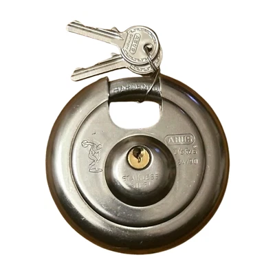 Vintage ABUS 24/90 Diskus disk padlock KD, indoor and outdoor use - Image 1 of 4