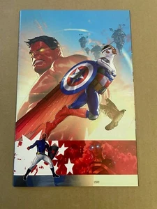 Sam Wilson Capitán América #1 Taurin Clarke 1:100 Variante Virgen Marvel Hulk Rojo - Imagen 1 de 2
