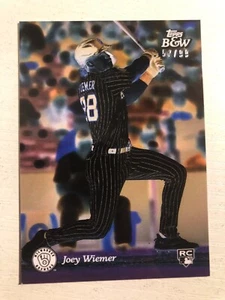 2023 Topps Black & White Color Photo Negative /99 Joey Wiemer Brewers RC 71 - Picture 1 of 1