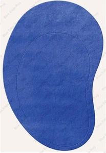 Alfombras de diseño modernas con forma de riñón acolchadas a mano alfombras hechas a mano alfombras con mechón a mano para L - Imagen 1 de 14