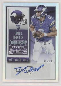 2015 Panini Contenders Championship Ticket /99 Taylor Heinicke Rookie Auto RC