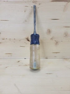 Craftsman 1/4" Wood Chisel Crown Logo Clear & Blue Handle Vintage #936821 - Picture 1 of 7