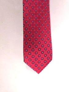 MICHAEL KORS RED GEOMETRIC SILK  3.25" X 58" - Picture 1 of 2