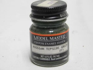 RUSSIAN TOPSIDE GREEN FLAT 2122 MODEL MASTER Enamel Paint 1/2oz Bottle NOS - Imagen 1 de 1