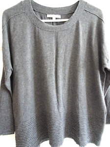 CYRUS Charcoal Gray Women's Size L Knit Top/Sweater-Dolman Sleeves-Soft/Warm-LKN