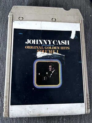 Johnny Cash Tennessee Two Original Golden Hits 8 Track Cassette Vol. 1 Untested - Image 1 of 2
