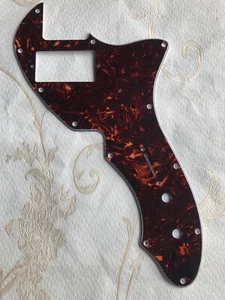Pick Fits Fender Telecaster 69 Thinline PAF Guitar Pickguard,Brown Tortoise - Picture 1 of 7