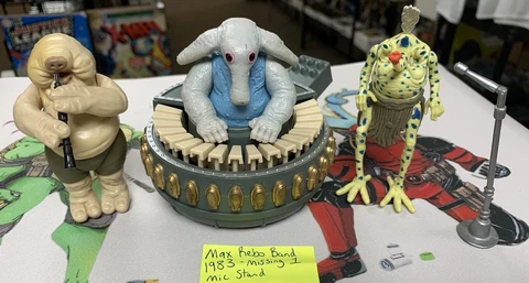 STAR WARS 1983 Vintage Kenner ROTJ Sy Snootles & the Max Rebo Band Mic Stand Cover