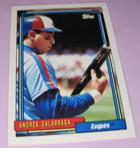 1992 TOPPS Baseball Trading Card of ANDRES GALARRAGA #240 - Picture 1 of 2