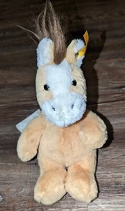Neu mit Etikett Steiff Soft Cuddly Friends Hippity Pferd 18 Zoll blondes Plüschpferd - Bild 1 von 6