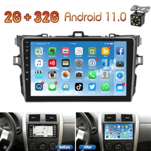 9'' Android 11 Car Stereo Radio GPS Navi Bluetooth For Toyota Corolla 2006-2012 - Picture 1 of 12