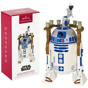 Star Wars R2-D2 Drink Serving Droid Christmas Ornament Hallmark Bartender 2023