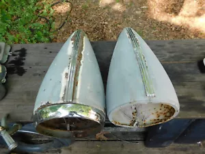 1938 LaSalle Headlight Buckets & 1 Bezel & Both Mounting Plates - Foto 1 di 10