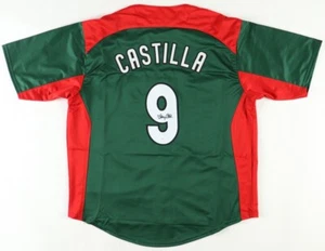 Vinny Castilla Signed Team Mexico World Baseball Classic Jersey (JSA COA) 3rd Bs - Picture 1 of 6