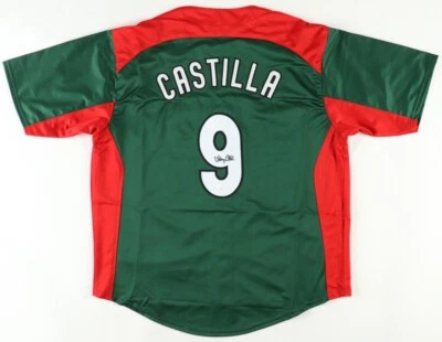 Vinny Castilla Signed Team Mexico World Baseball Classic Jersey (JSA COA) 3rd Bs - Image 1 of 4