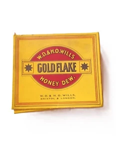 Vintage Empty Box 20 WD & HO Wills Gold Flake Honey Dew Cigarettes - Picture 1 of 4