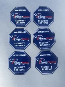 (6) Home Security Window Stickers Interior Or Exterior Mount Capable 4”x4” - Picture 1 of 4