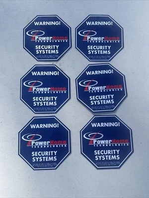 (6) Home Security Window Stickers Interior Or Exterior Mount Capable 4”x4” - Image 1 of 4