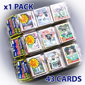 x1 Paquete de rack de fútbol americano Topps NFL aleatorio 1989 | 42 tarjetas +1 | NUEVO / sellado de fábrica - Imagen 1 de 16