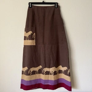 RAR Souleiado Charles Demery Rock Vintage Boho Französisch Maxi Baumwolle Tier Bauer - Bild 1 von 11
