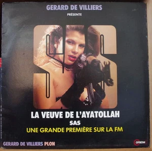 GERARD DE VILLIERS SAS LA VEUVE DE L'AYATOLLAH SEXY COVER FRANZÖSISCH LP 1987 - Bild 1 von 1