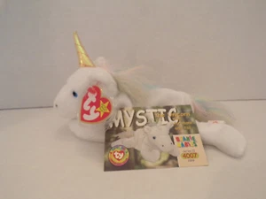 Ty Beanie Baby~#4007~5ª Generación~Mystic The Unicorn~Buen Corazón Etiqueta~Tarjeta Comercial - Imagen 1 de 6