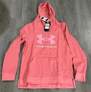 Under Armour Girl's Rival Fleece Logo Hoodie NWT - Picture 1 of 3