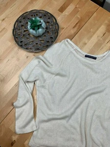 Brandy Melville One Size Knit Pullover Sweater Top Long Sleeve Cream wool blend - Picture 1 of 4