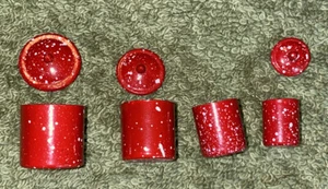 Set cucina smaltato rosso miniatura 7 pezzi - Foto 1 di 5