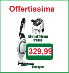 FOLLETTO VK 150 NUOVO+KIT TUBI- 24 MESI DI GARANZIA-SACCHETTI PROFUMI SCOPA - Imagen 1 de 6