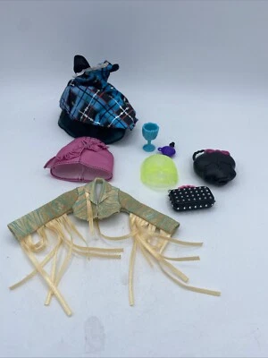 Monster High Accesorios, Falda, Chaqueta, Monederos, Máscara Leer Foto 1 de 4