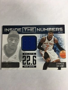 2012-13 Panini Prestige Carmelo Anthony#20 Inside The Numbers Jersey - Picture 1 of 3