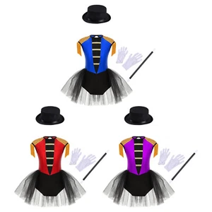 Kinder Strampler Cutout Rücken Trikot mit Hut Stab Handschuhe Halloween Kleider Oper - Bild 1 von 36