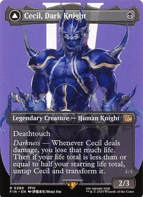 Cecil, Dark Knight Borderless 380 Final Fantasy Magic the Gathering 002936 - Image 1 of 2