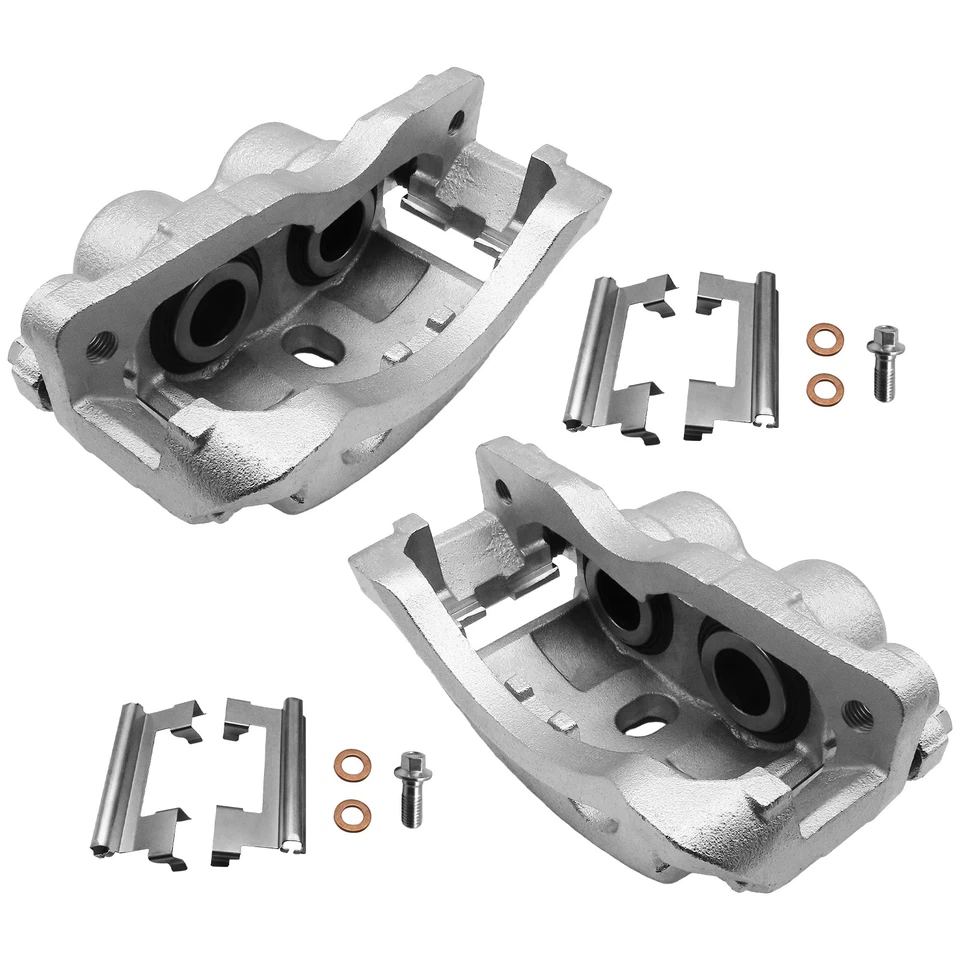 Front Disc Brake Calipers w/Bracket for Chevrolet GMC Silverado Sierra 2500 3500 - Image 1 of 4