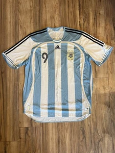 HERNAN CRESPO #9 2006 SELECCIÓN ARGENTINA LOCAL ADIDAS COPA MUNDIAL CAMISETA Hombre XL - Imagen 1 de 10