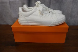 Rocket Dog Damen-Sneaker weiß fröhlich Canvas Baumwolle Größe 7,5 M - Bild 1 von 6