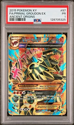 PSA 1 PR 2015 Pokemon XY Ancient Origins Full Art Primal Groudon EX 97/98 SHINY - Image 1 of 2