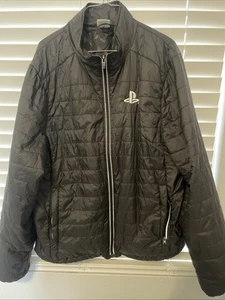 PlayStation Logo Light Puffy Windbreaker Jacket Size L - Picture 1 of 10
