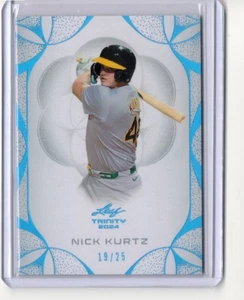 2024 Leaf Trinity Baseball Nick Kurtz Platinum Parallel RC #150 19/25 A's - Bild 1 von 1