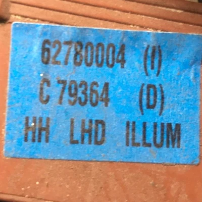 QRF101010H Interruptor de encendido  ROVER Serie 400 420 TD Ber. 5p/d/1994cc - Imagen 1 de 4