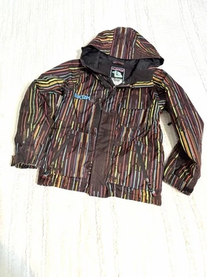 BURTON Boys Snowboard Coat Ski Jacket Kid Youth Child Hood Medium 7/8 Colorful - Image 1 of 4