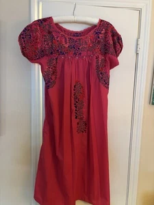 Cranberry Pink Mexican Dress Size M/L - Picture 1 of 5