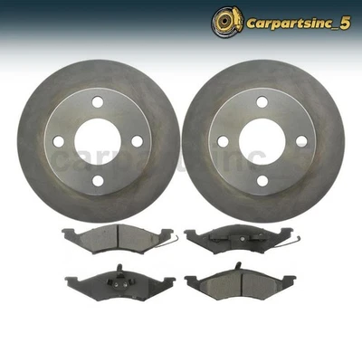 制动转子制动垫前 3 件适用于 Mercury Topaz 2.3L 1984 - 1994 — 第 1/4 张图片