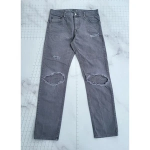 WeSC Jeans Size 33x32 Distressed Gray Pants Eddy Sweden Stretch Tag 32x32 - Picture 1 of 17