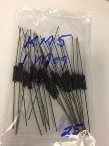 BLACK  KM5 T1 1 MEG 1% RESISTORS 25 PCS NOS - Picture 1 of 1