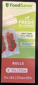 FoodSaver Heat Seal 11 in. Rolls. New, Factory Sealed - Picture 1 of 3