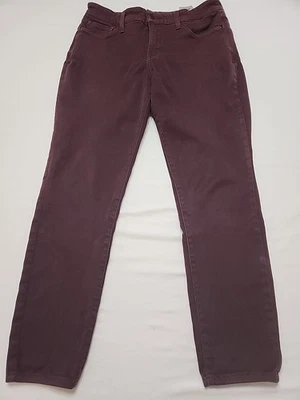 Legging NYDJ Alina Feminina Tamanho 10P Burgundy Lift Tuck Technology Denim - Imagem 1 de 4